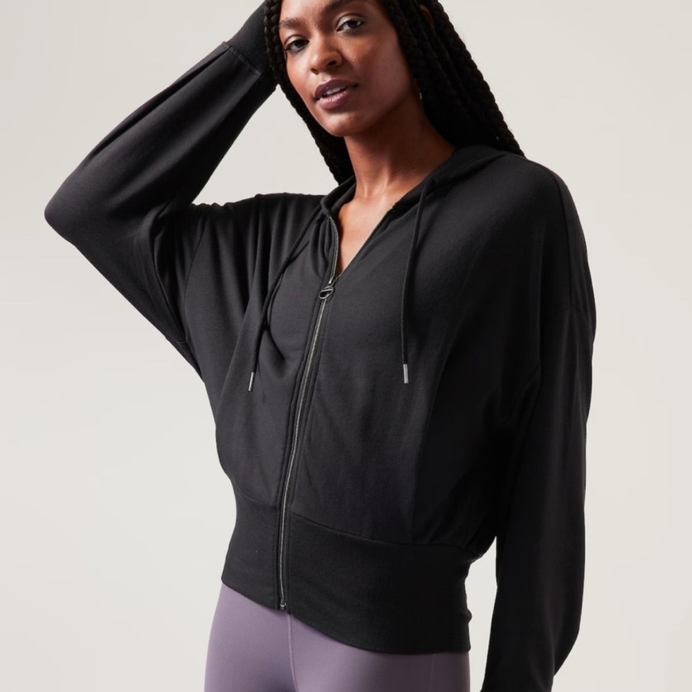 Athleta Hoodie Balance Sweatshirt Black